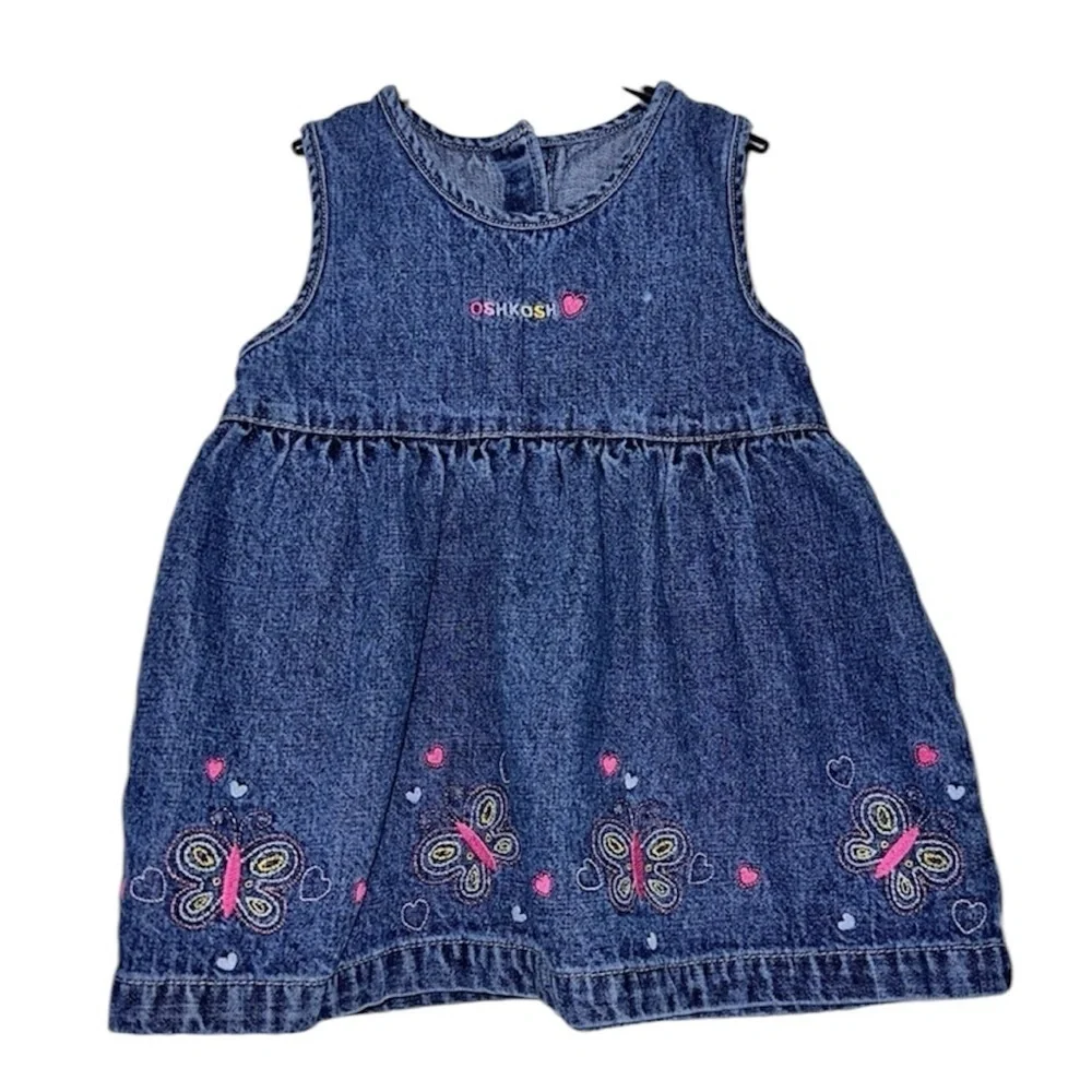 Oshkosh B’gosh Denim Embroidered Dress